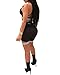 SCORP Women's Sexy Strappy Plunge V-Neck Padded Crop Top and Bodycon Short Pants 2 Piece Outfits Jumpsuit