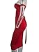 GOBLES Women's Sexy Off The Shoulder Bandage Sleeveless Midi Club Dress (Red, S)