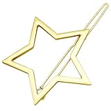 Q&Q Fashion Blogger Gold Shooting Star Cut Out Hair Pin Clip Dress Snap Barrette Hen Party