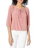 Star Vixen Women's Plus Size 3/4 Sleeve, Front Tie