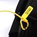 Leadseals(R) 100 PlasticTamper Seals, Zip Ties for Fire Extinguishers Pull Tite Security Tags Numbered Disposable Self-Locking Tie 250mm Length (Yellow)