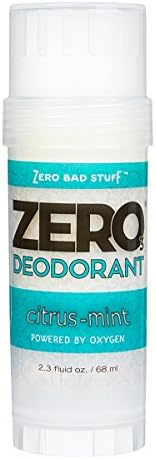 ZERO Deodorant - Oxygen Powered De-Stinkerizer - Long Lasting, All Natural, Safe for Sensitive Skin (CITRUS MINT)