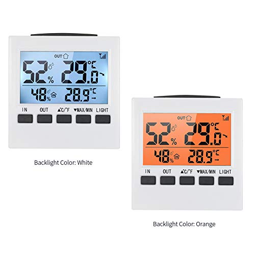 preliked Household Thermometer with LCD Digital Hygrometer Temperature Humidity Meter Indoor Outdoor