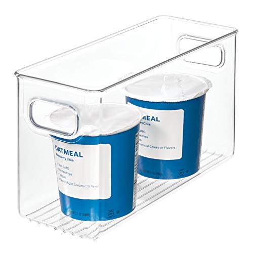 iDesign BPAFree Plastic Deep Kitchen Storage Bin with Handles, Large