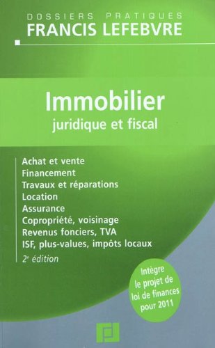 Immobilier juridique et fiscal
