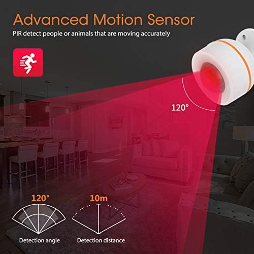 BAHER 3 in 1 Smart Motion Sensor PIR Motion Sensor Temperatur Feuchtigkeit Sensor 247 Echtzeit berwachung App Instant Alert Zigbee Hub Erforderlich