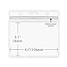 Claev Horizontal Card Protector & Lanyard Set (Black, 4x3 Inch, 100 Pack), Clear Waterproof ID Name Badge Holders & Soft Braided Lanyards
