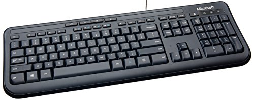 Microsoft Wired Desktop 600 (Black) - Wired Keyboard and Mouse Combo. USB Connectivity. Spill Resistant Design. Plug and Play