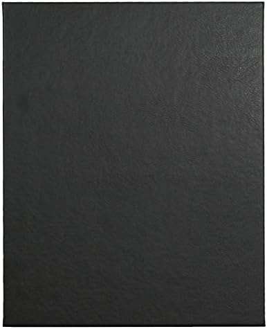 Menu Holders, (10 Pack) Simulated Cowhide, Faux Leather (1-Panel) (8.5" x 11", Black)