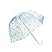 SMATI Stick Birdcage Clear Umbrella dome transparent - Automatic open