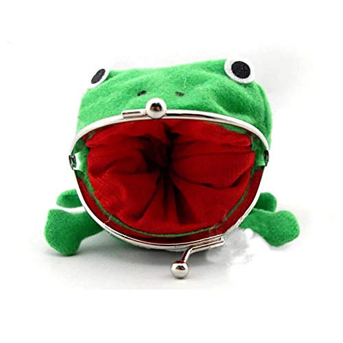 Domccy Cute Green Frog Coin Bag Cosplay Props Plush Toy Purse Wallet for Naruto Lovers and Cosplay Coin purse, shoes and accessories, ladies handbag, backpack