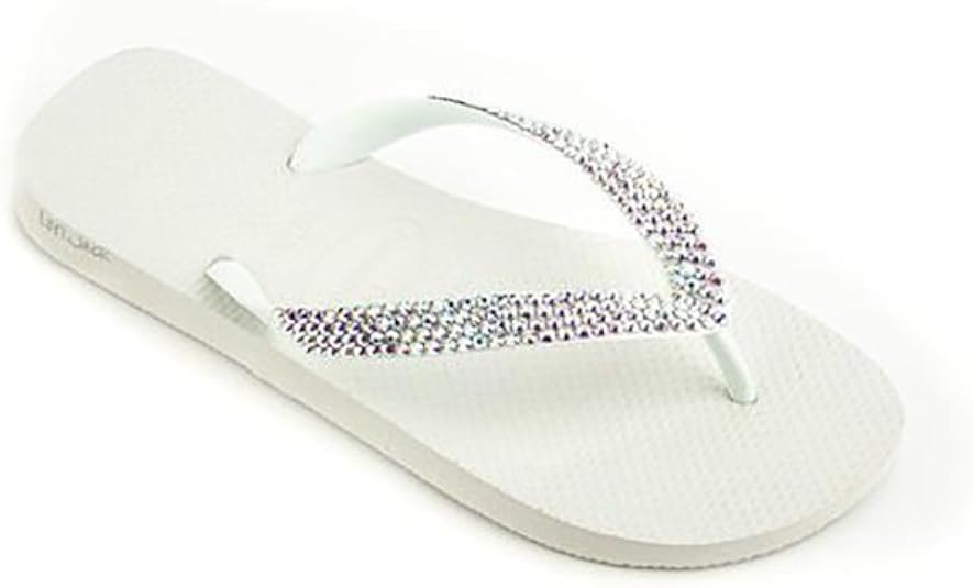 swarovski flip flops