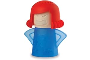 HORNO Angry Mama Microwave Oven Steam Cleaner and Disinfects With Vinegar and Water for Kitchens (Blue)