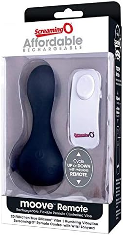 Screaming O Charged Moove Rechargeable Flexible Remote-Controlled Vibrator, Black - Image 3