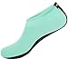 SHOESKISS Barefoot Water Skin Shoes Aqua Socks for Beach Swim Surf Yoga Exercise (4. XL(W:9.5-10.5, M:8.5-9.5), Mint)