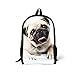 Cool animal Pug Dog School Backpack Bookbag Teens
