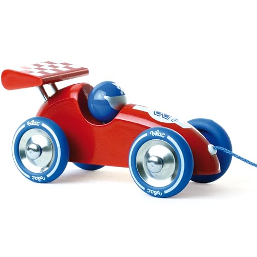 Pull Along Race Car (Red & Blue)