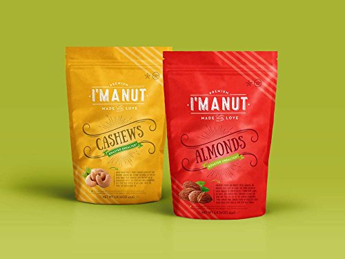 UNSalted Almond and Cashew Value Pack Bundle (Roasted, UNSalted, Premium,) 1 Pound each Bag - Thumbnail 3