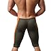 YiZYiF Men's Breathable Running Tights Bikini Stretch Workout Pants Army Green Large