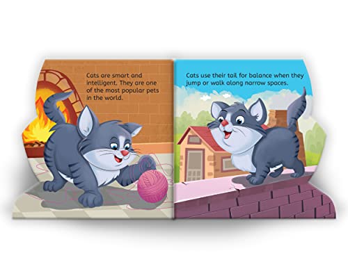 My First Shaped Board Book - Illustrated Cat - Animal Picture Book For Kids Age 2+ Board Book 3