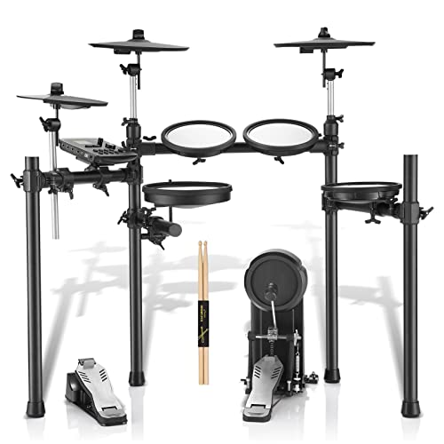 Donner DED300 Electric Drum Set, Mesh Pad Electronic Drums Kit with