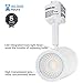 LEONLITE 8.5W (50W Eqv.) Integrated CRI90+ LED White Track Light Head, Dimmable 38° Spotlight Track Light, 550lm Energy Star & ETL Listed, for Wall Art Exhibition Lighting, 2700K Soft White, Pack of 2