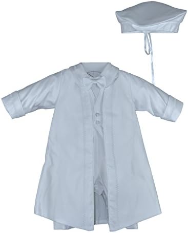 Joey Couture Baby Boys Christening Suit With Hat (M (12M))