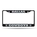 Rico Industries NFL Football Dallas Cowboys Primary Black Chrome Frame with Plastic Inserts 12