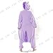 SAZAC Purple Unicorn Kigurumi - Onesie Jumpsuit Halloween Costume (Adult)