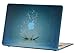 Macbook Air 11 inches Rubberized Hard Case for model A1370 & A1465, GRAFICO Lotus Light Design with Blue Bottom Case, Come with Keyboard Cover