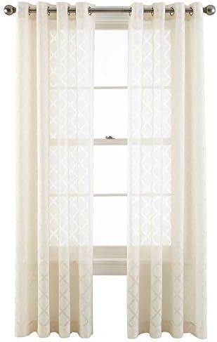 Amazon Com Royal Velvet Adair Sheer Grommet Top Curtain Panel A