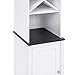 Best Choice Products Wooden Standing Storage Cabinet Tower for Toiletries, Linens, w/Faux-Slate Adjustable Shelves, White