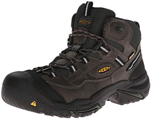KEEN Utility mens Logandale Mid Steel Toe Waterproof Work Shoe, Black, 9.5 US Keen Men main image 4
