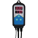 Inkbird Digital Temperature Controller Thermostat &amp; Timer Time Switch AC 100~240V,1200W Only Heating for Breeding, Planting ect.