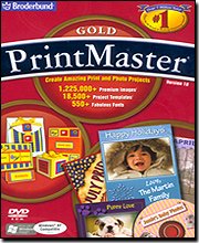 Broderbund Printmaster 18 Gold Fun And Easy Photo Tools Allow Turn Photo Into A Work Of Art