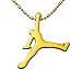 Men Boy Necklace Hiphop Necklaces Pendants Gold Long Chain Hipster Hip Hop jewelry Basketball Shirt Accessories (Gold plated)