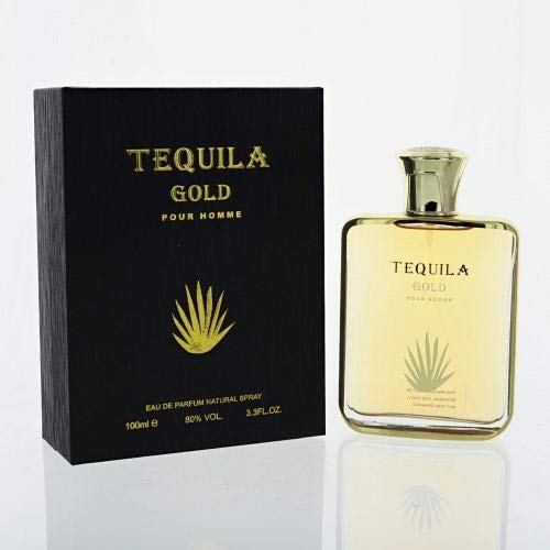 TEQUILA PARFUMS Tequila Gold Pour Homme By Tequila Parfums 3.3 Oz Eau De Parfum Spray For Men 3.3 oz