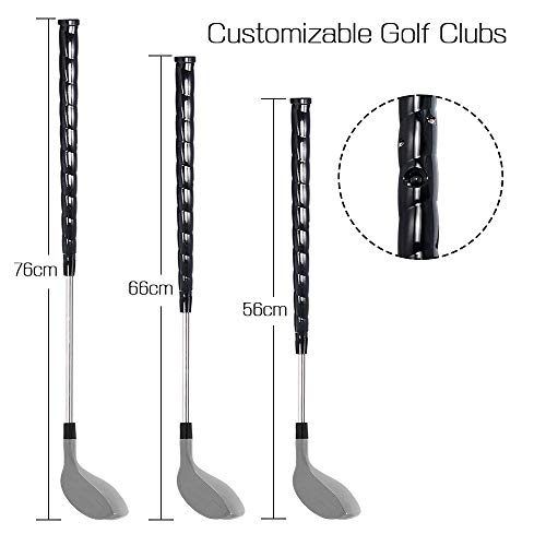 dmazing Outdoor Toys for 3-8 Year Old Boys, Golf Set for Kids 3-8 Golf Ball Game Early Educational Exercise Toys for 3-8 Year Old Boys Girls Gifts Age 3-8 Outdoors Golf Training Blue - Thumbnail 4