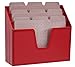 Acrimet Horizontal Triple File Folder Holder Organizer (Solid Red Color)