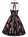 GRACE KARIN Women 50s Swing Cocktail Dress Knee-Length Evening Dress 75-28,2XL