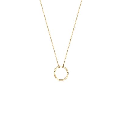 Dainty 14K Gold-Filled Circle Pendant Necklace Nigeria Ubuy