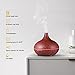 VicTsing 300ml Essential Oil Diffuser, Wood Grain Ultrasonic Aroma Cool Mist Humidifier for Office Home Bedroom Study Yoga Spa (Reddish Brown)