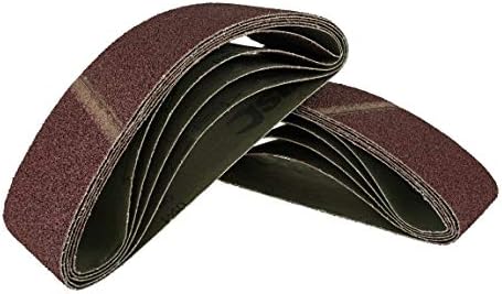 Pack of 25 Cloth Sanding Belts Mixed 75 x 457 mm for Belt Sanders