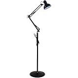 Luminária Abajur pedestal Articulada Chão Metal Lustre Coluna 1,90m