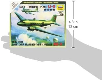 Zvezda Models 1/200 Li-2 Soviet Transport Plane, Mehrfarbig - Image 3