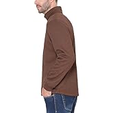 BC Clothing Men’s Bonded Fleece Lined Body Lined Quarter Zip Pullover Top