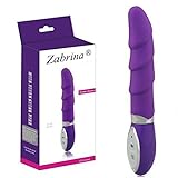 Zabrina Waterproof Vibrator Upgraded 10 Speed Silicone G-Spot Massager Wand (Purple)