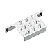 Leviton 47690-8C2 1X8 Passive Video Splitter Module, White primary