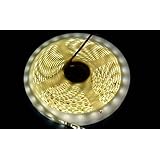 Happyskymall MARSWELL® DC12V Flexible LED Strip Light SMD5050-60led/M 300leds/5M Waterproof IP65 Natural White Nature White Color Temperature 4000K-4500K for Decoration Room Shopping Mall Kitchen Office Seasonal Celebration Lighting