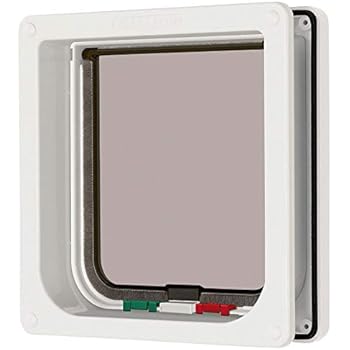Ani Mate Cat Mate 4 Way Locking Cat Flap with Door Liner, White